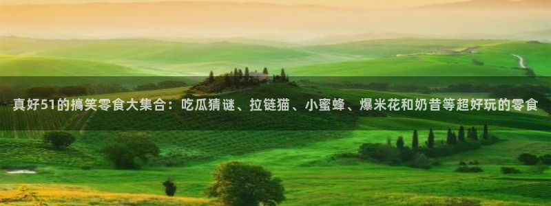 真好51的搞笑零食大集合：吃瓜猜谜、拉链猫、小蜜蜂、爆米花和奶昔等超好玩的零食